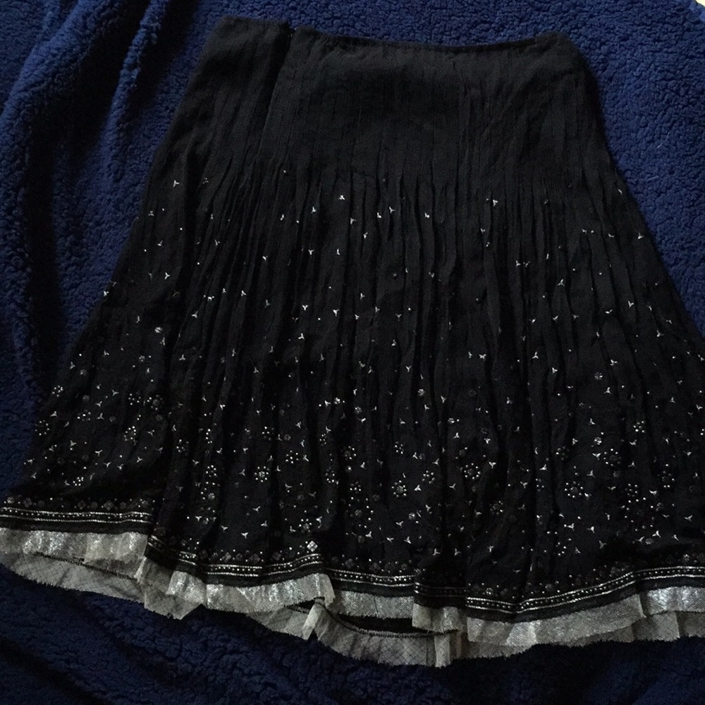 Beaded & Embroidered Skirt